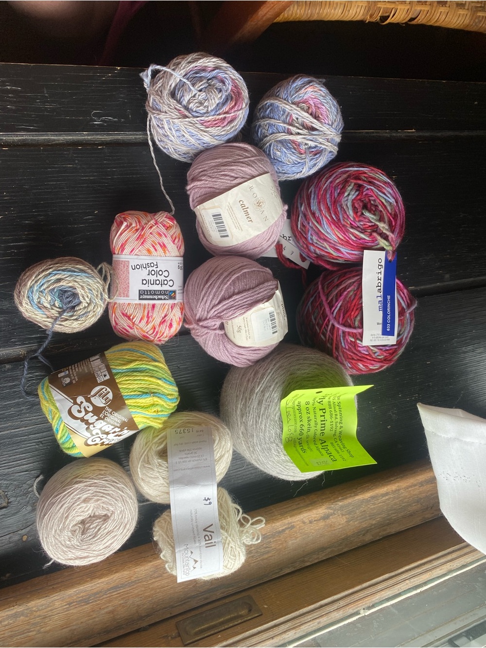 Mixed Pink and Multicolor Yarn Bundle for Home Crafts
